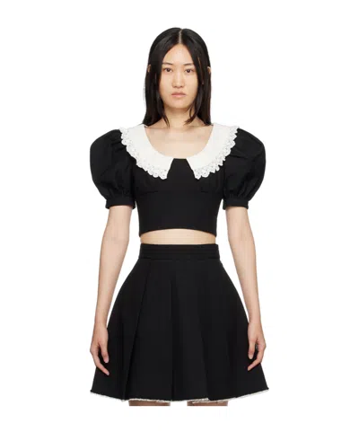 Shushu-tong Bubble Sleeve Shirt In Black