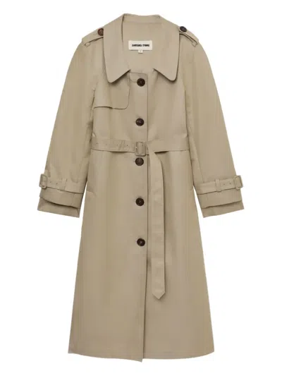 SHUSHU-TONG BUTTON-UP TRENCH COAT