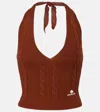 Shushu-tong Top Aus Wolle In Brown