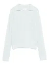 Shushu-tong Cable Knit Top In Blue