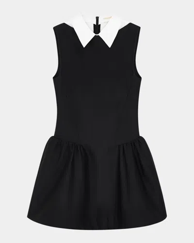 SHUSHU-TONG COLLARED A-LINE MINI DRESS