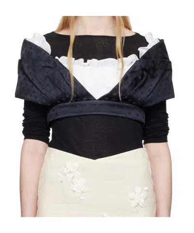 Shushu-tong Crop Top In Blue