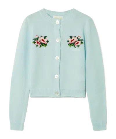 Shushu-tong Cropped Cardigan In Blue