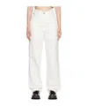Shushu-tong Ssense Exclusive White Double Layer Jeans In White