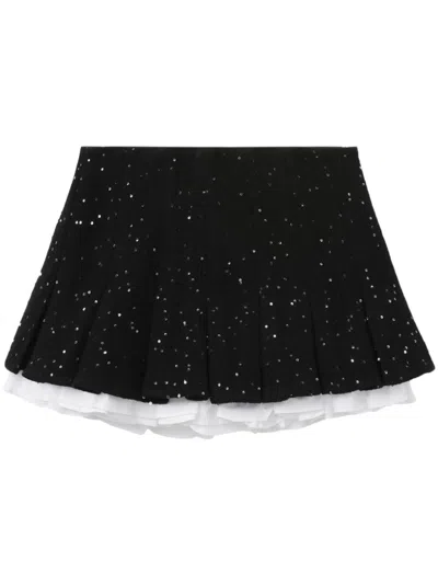 Shushu-tong Double-layered Skirt In Black