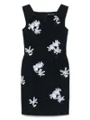 Shushu-tong Embellished Wool And Silk-blend Top In Blue