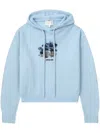 Shushu-tong Blue Knitwear Hoodie In Blue