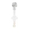 Shushu-tong Silver Yvmin Edition Pearl Chain Rose Vase Single Earring In White