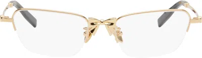 Shushu-tong Gold Yvmin Edition Metal Bowknot Glasses