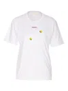 Shushu-tong Hand Sewn Flower T-shirt In White