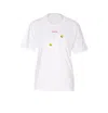 Shushu-tong Hand Sewn Flower T-shirt In White
