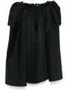 Shushu-tong Irregular Midi Skirt In Black