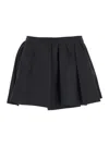 Shushu-tong Pleat-detail Mini Skirt In Black