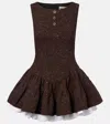Shushu-tong Knitted Wool-blend Minidress In Brown