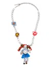 Shushu-tong Little-girl Necklace In Metallic