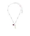 Shushu-tong Silver Yvmin Edition Sleeping Rose Snake Bone Necklace In White