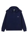 Shushu-tong Logo-embroidered Knitted Jacket In Blue