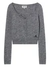 Shushu-tong Long-sleeve Cardigan In Gray