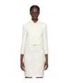 Shushu-tong White Pointed Jacket In White