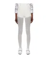 Shushu-tong Off-white Beaded Shorts In Gray