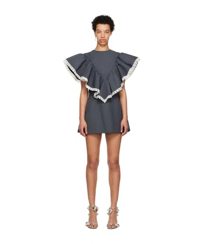 Shushu-tong Lotus Leaf Edge Dress In Multicolor