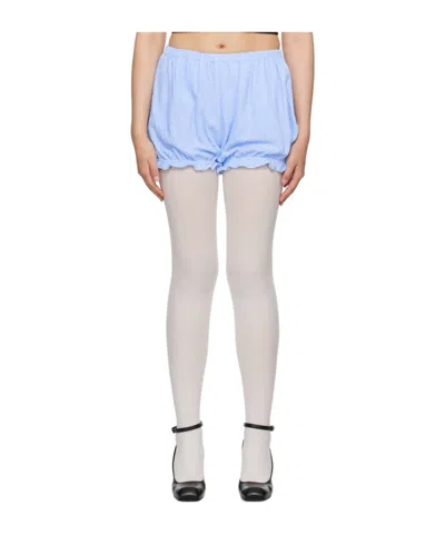 Shushu-tong Lotus Leaf Fringed Shorts In Pink