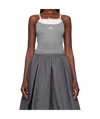 Shushu-tong Shushu/tong Tops In Gray/white