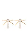 Shushu-tong Pearl Embellished Earrings In Gold