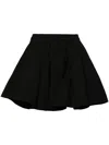 Shushu-tong Pleat-detail Mini Skirt In Black
