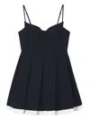 Shushu-tong Pleated Mini Dress In Blue