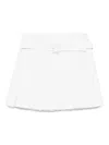 Shushu-tong Pleated Mini Skirt In White