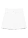 Shushu-tong Pleated Mini Skirt In White