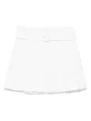 Shushu-tong Pleated Mini Skirt In White