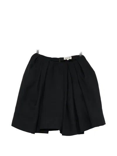 Shushu-tong Pleated Pouf Skirt In Black