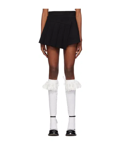 Shushu-tong Pleated Shorts In Black