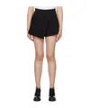 Shushu-tong Ssense Exclusive Black Pleats Skort In Black
