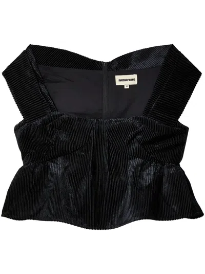 Shushu-tong Pleated Top In Black