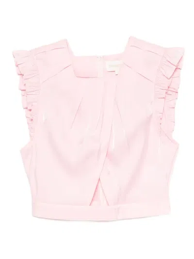 Shushu-tong Pleated Vest In Pink