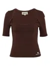 Shushu-tong Raglan-sleeve T-shirt In Brown