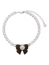Shushu-tong Ribbon-embellished Necklace In Metallic
