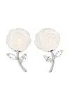 Shushu-tong Rose-design Earrings In Metallic