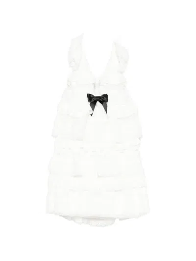 Shushu-tong Ruffled Mini Dress In White