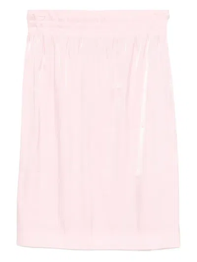 Shushu-tong Shirred-waist Skirt In Pink