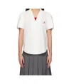 Shushu-tong White Short-sleeved Lapel Shirt In White