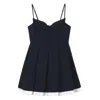 Shushu-tong Pleated Mini Dress In Black