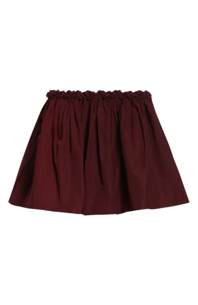 Shushu-tong Shushu/tong Floral Waist Miniskirt In Burgundy