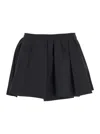 Shushu-tong Pleat-detail Mini Skirt In Black