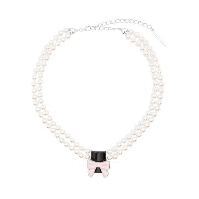 Shushu-tong X Yvmin Bow-pendant Necklace