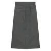 Shushu-tong Layered-details Midi Skirt In Multicolor