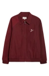 Shushu-tong Pintucked Embroidered Shell Jacket In Red